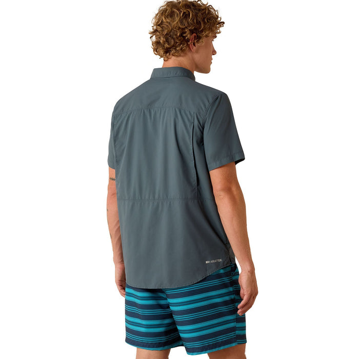 Ariat Men's VentTek Fitted Outbound Short Sleeve Shirt - AI9H8 - Dark Slate - Small - 1 ct - 6