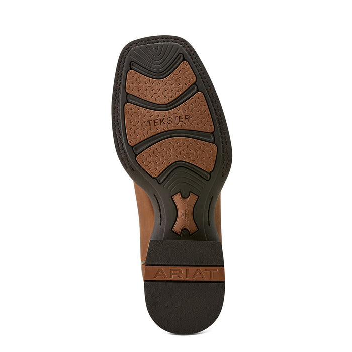 Ariat Mens Western Big Rig Wide Square Toe Cowboy Boot – Comfortable Durable Leather Work Boot - AIBLQ - Brown - 10 EE - 8