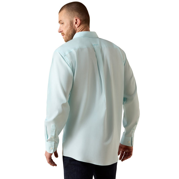Ariat Men's Wrinkle Free Antonio Classic Fit Long Sleeve Shirt - AI9HR - Angel Blue Solid - Small - 1 ct - 5
