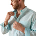 Ariat Men's Wrinkle Free Antonio Classic Fit Long Sleeve Shirt - AI9HR - Angel Blue Solid - Small - 1 ct - 6