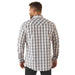 Ariat Men's Wrinkle - Free Fitted Snap Button Long Sleeve Shirt - AI9J4 - White Plaid - Small - 1 ct - 2