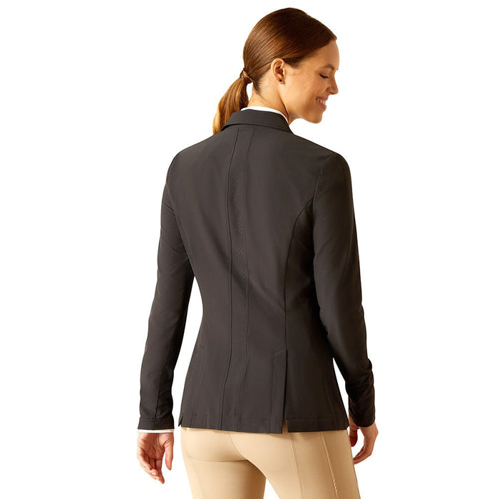 Ariat Women’s Artico 2.0 Show Coat – Lightweight, Breathable Tailored Riding Jacket for Show Jumping & Eventing - AIBCE - Black - 2 - Each - 2