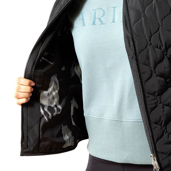Ariat Womens Ashley 2.0 Insulated Vest – Lightweight Warmth, Tailored Fit, Weather - Resistant - AIBFA - Black - Xsmall - Each - 9