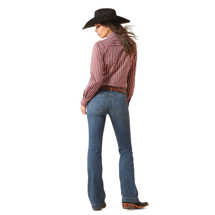 Ariat Womens Bessie Perfect Rise Slim Trouser Jeans - AI8LY - Blue - 27 S - Each - 2