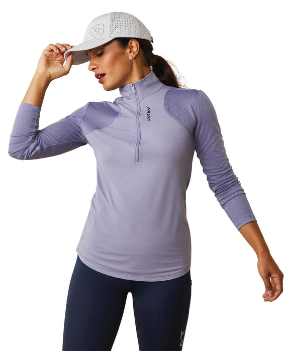 Ariat Women's Breathe 1/4 Zip Baselayer - AI276 - Dusky Granite - Medium - 31