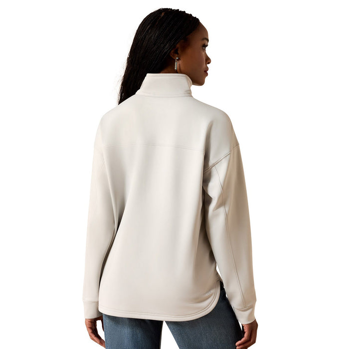 Ariat Women's Breeze Logo 1/2 Zip Fleece Sweatshirt - AIBQJ - Grey - XSmall - 2