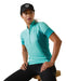 Ariat Women’s Cambria Jersey 1/4 Zip Baselayer – Lightweight Riding Shirt with UPF 50+ - AI222 - Pool Blue - Small - 1