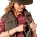 Ariat Womens Grizzly Quilted Vest – Lightweight Insulated Outdoor Vest - AIBGQ - Brown - Small - Each - 4