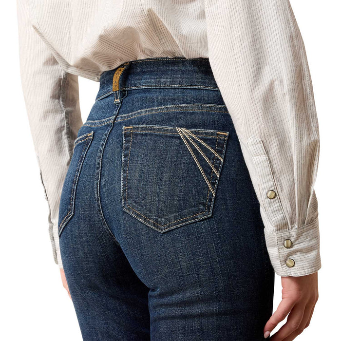 Ariat Women's High Rise Vivienne Slim Trouser Jeans - Stretchy, Arena - Ready & Casual Wear - AI3EG - Blue - 24 R - 1 ct - 4