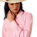 Ariat Women's Kirby Pro Shirt – Long Sleeve, Athletic Fit, UV Protection, Riding & Outdoor Wear - AIBPJ - Sun Kissed Coral Stripe - XSmall - Each - 15