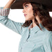 Ariat Women's Kirby Wrinkle - Free Long Sleeve Shirt – Figure - Flattering, Equestrian Performance Top - AI57D - Multi - Small - 3