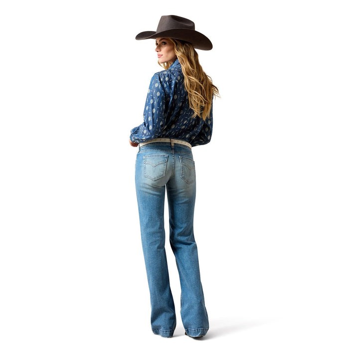 Ariat Women's Mid Rise Clara Trouser Jeans - AI3BT - Blue - 24 R - 1 ct - 2