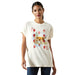 Ariat Women's Ranch Graphic T-Shirts - AI8BY - Aces - Cream - Small - Each - 1
