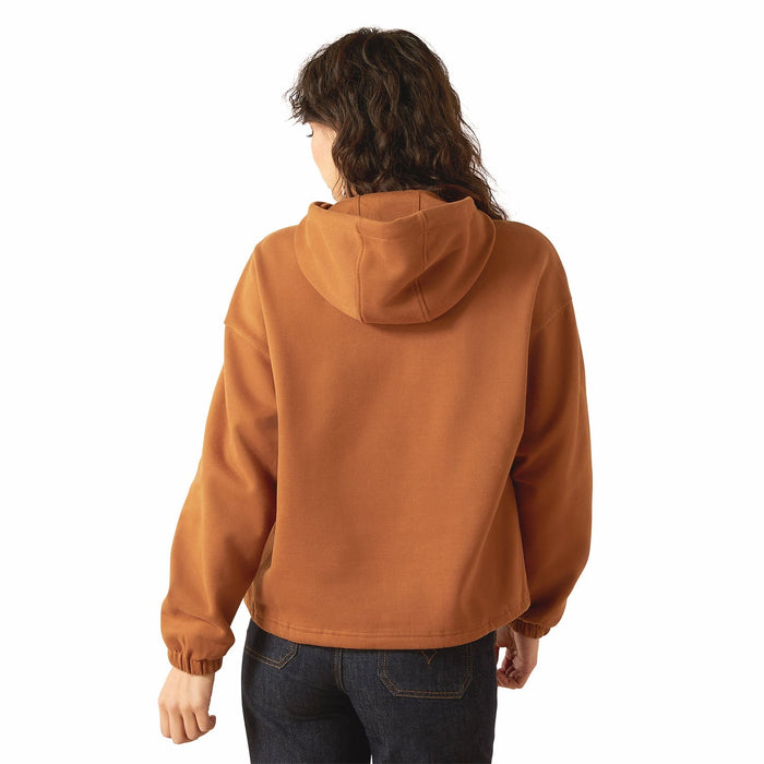 Ariat Womens Sendero "Slow Horses" Graphic Hoodie – Cozy Adjustable Everyday Pullover - AIBGW - Ginger - Small - Each - 2