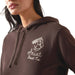 Ariat Womens Stitched Hoodie - AI8DH - Brown - Small - Each - 3