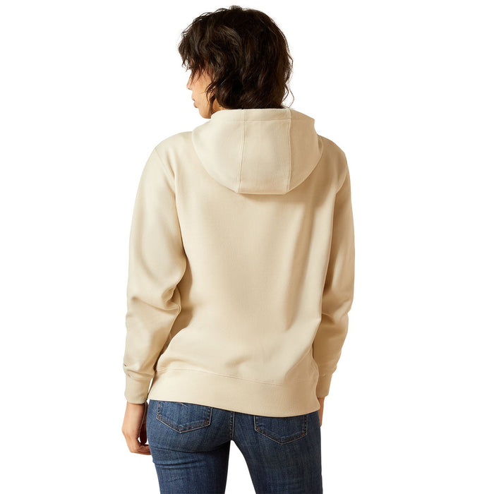 Ariat Womens Stitched Hoodie - AI8DN - Oyster Grey - Small - Each - 5