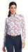Ariat Womens Sunstopper 2.0 1/4 Zip Long Sleeve Baselayer - AI47C - Small - White Gallop Print - 8