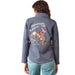 Ariat Women's Western Heritage Round Up Team Softshell Jacket - AI9AC - Blue - Small - Each - 2