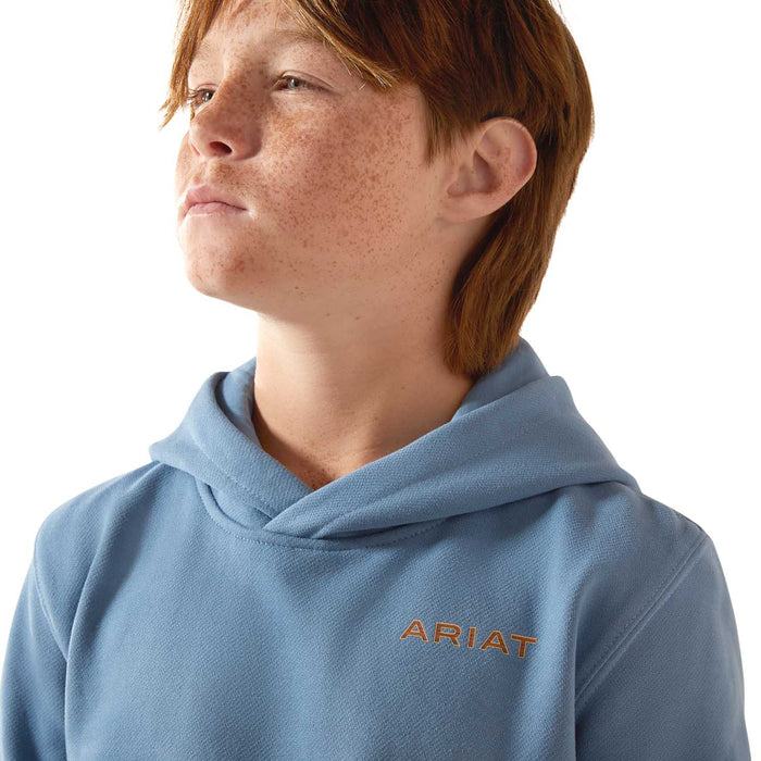 Ariat Youth Hoodie - AI8NH - Blue - XSmall - Each - 3