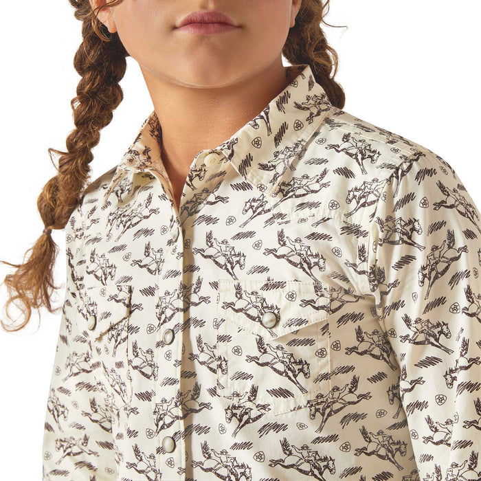 Ariat Youth Shirt - AI8NU - Rodeo Time - Xsmall - Each - 3
