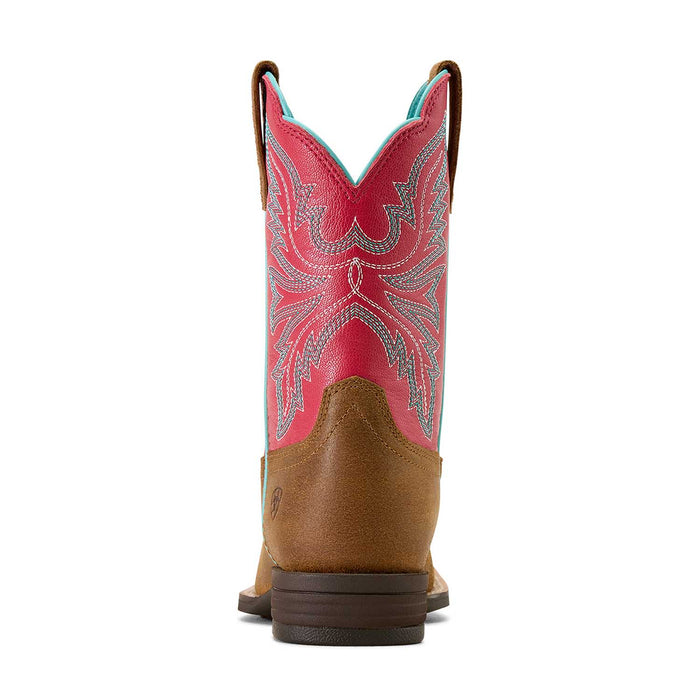 Ariat Youth Westwood Wide Square Toe Western Boots – Kids’ Durable Cowboy Boots - AI3A2 - Pink - 11 - 5
