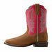 Ariat Youth Westwood Wide Square Toe Western Boots – Kids’ Durable Cowboy Boots - AI3A2 - Pink - 11 - 2