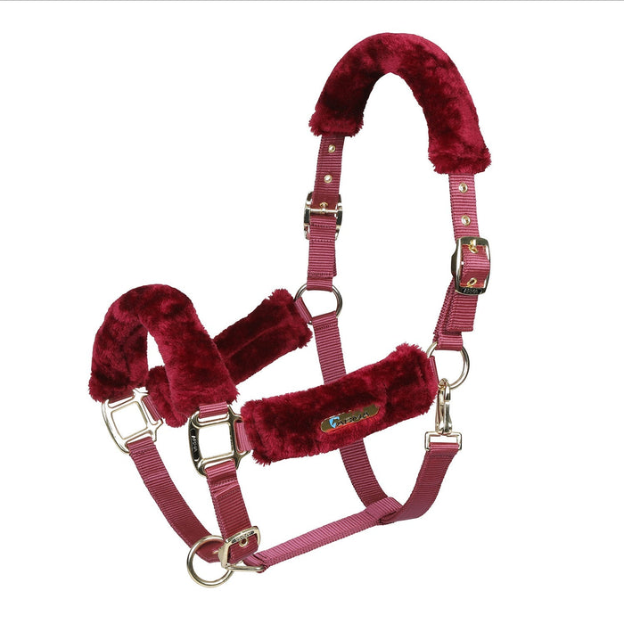 Arma Fleece Lined Halter with Breakaway Tab - SEP26Z - Burgundy - Full - 3