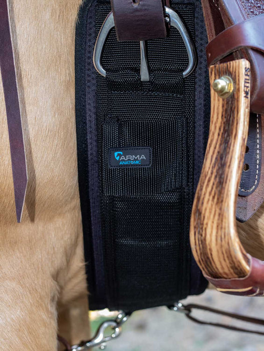 Arma Neoprene English Girth for Horses - SEP29B - Black - 26" - 5