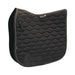 Arma Satin Dressage Saddle Pad for Horses – English Riding, Contoured Spine, Satin Finish - SEP2A6 - Black - 1