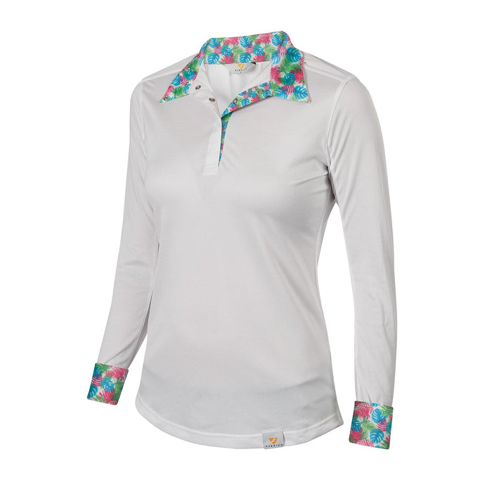 Aubrion Ladies Equestrian Style Long Sleeve Show Shirt - SEP4T4 - Xsmall - Tropical - 6