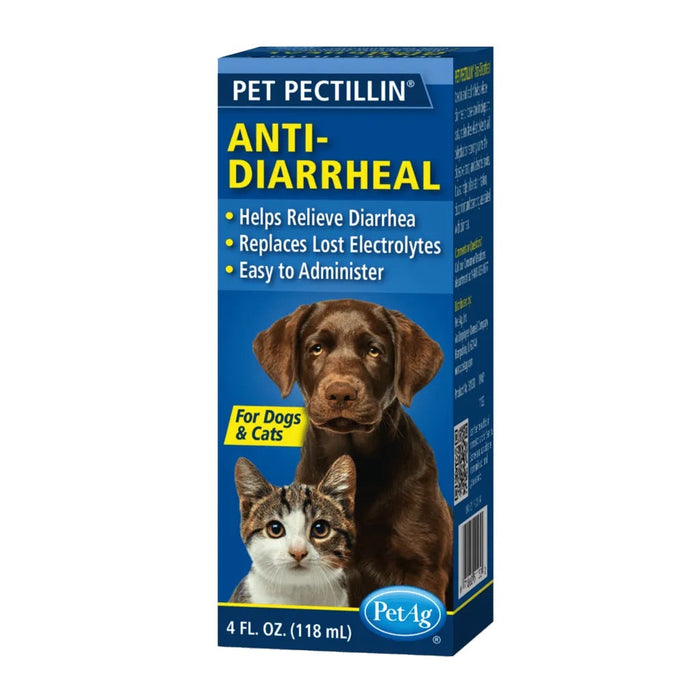 PET Pectillin, 4 oz – Diarrhea Relief for Cats and Dogs with Pectin & Kaolin