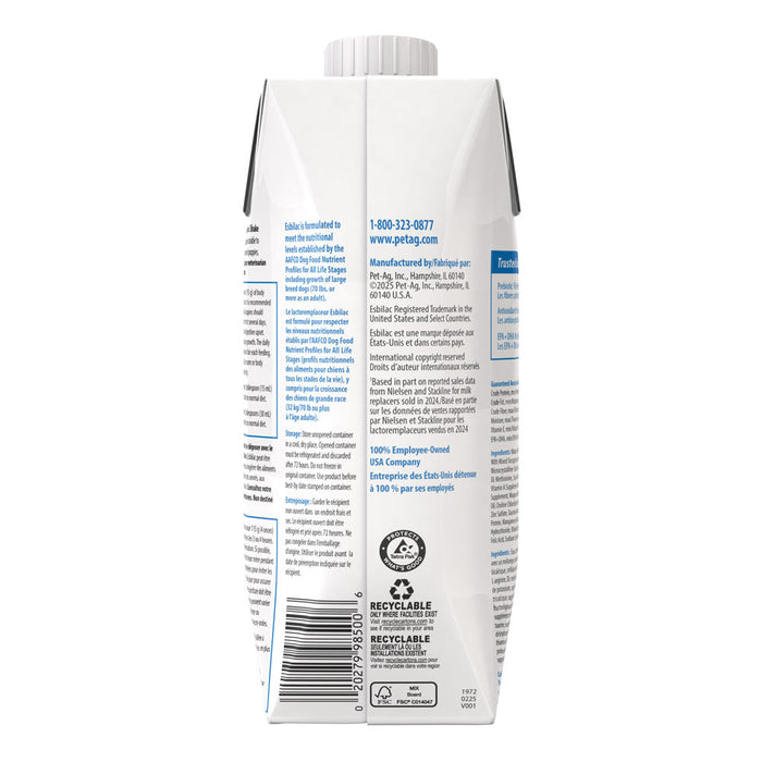 PetAg Esbilac Puppy Milk Replacer Liquid  Suplement Ready-to-Feed Formula with Vitamins 16 fl-oz Size 16 oz