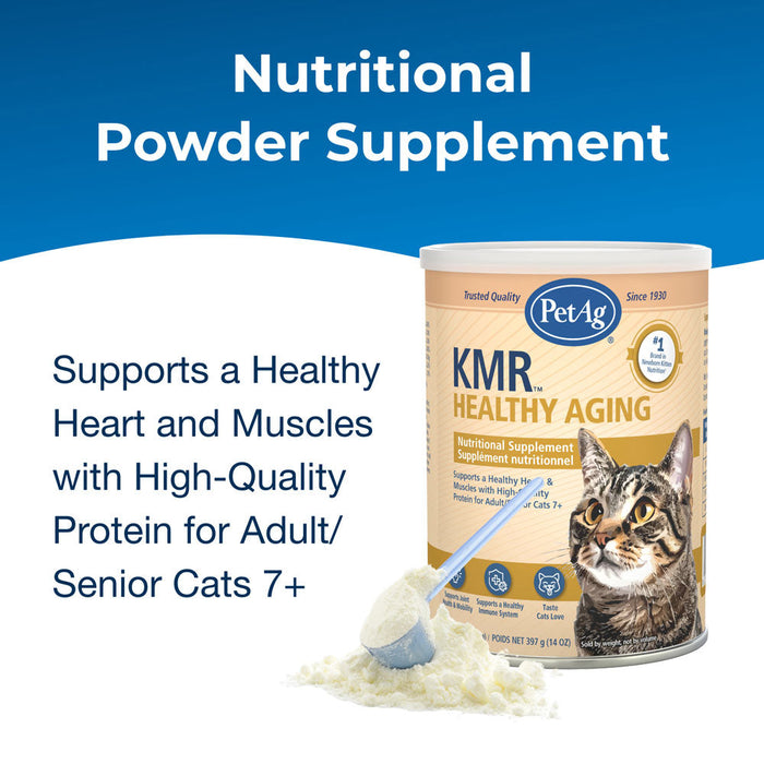 PetAg Healthy Aging Powder for Cats, 14oz, Size 14 oz.