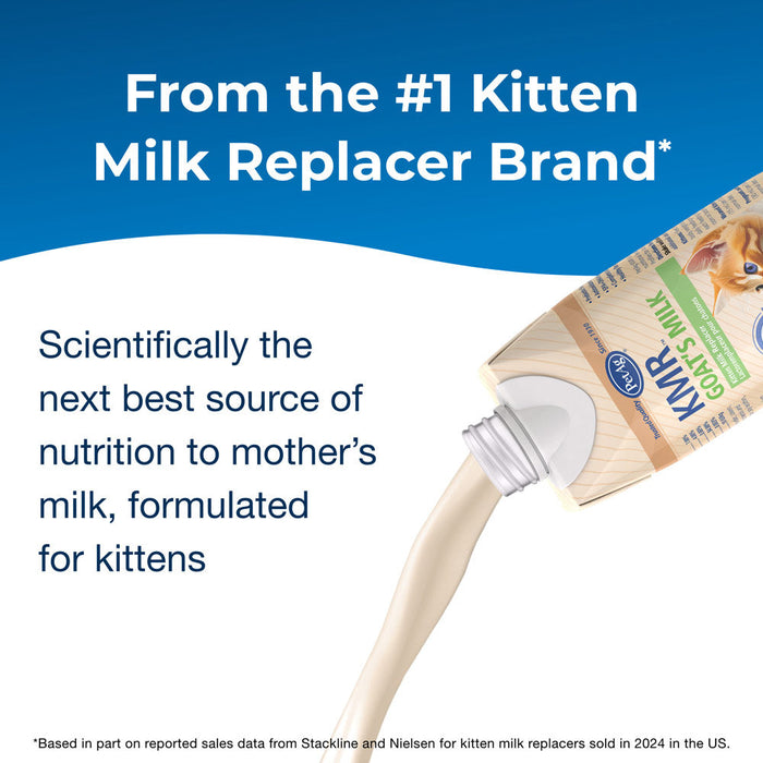 PetAg Goats Milk KMR Liquid Kitten Milk Replacer Ready-to-Feed Formula 16 oz. Size 16 oz