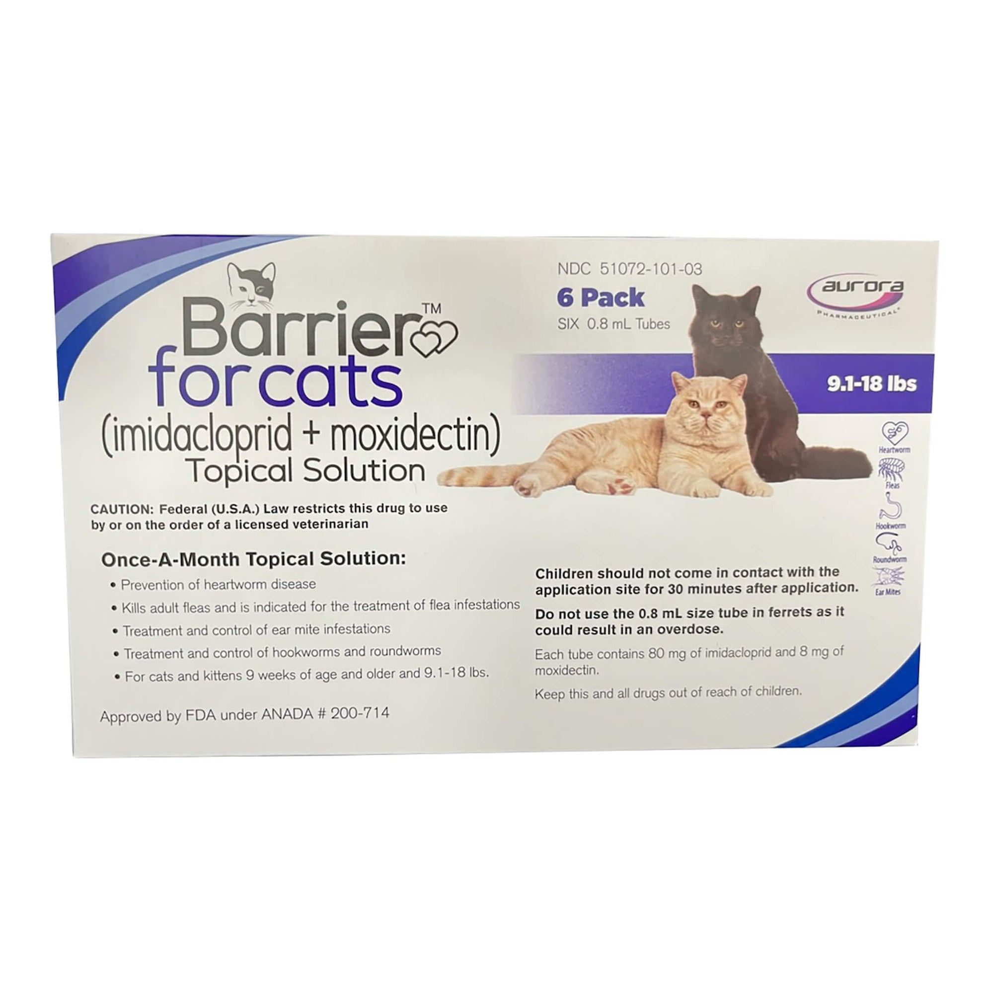 String Cat Rx Rx Barrier Topical Solution for Cats, Multiple Sizes — Lambert Vet Supplies