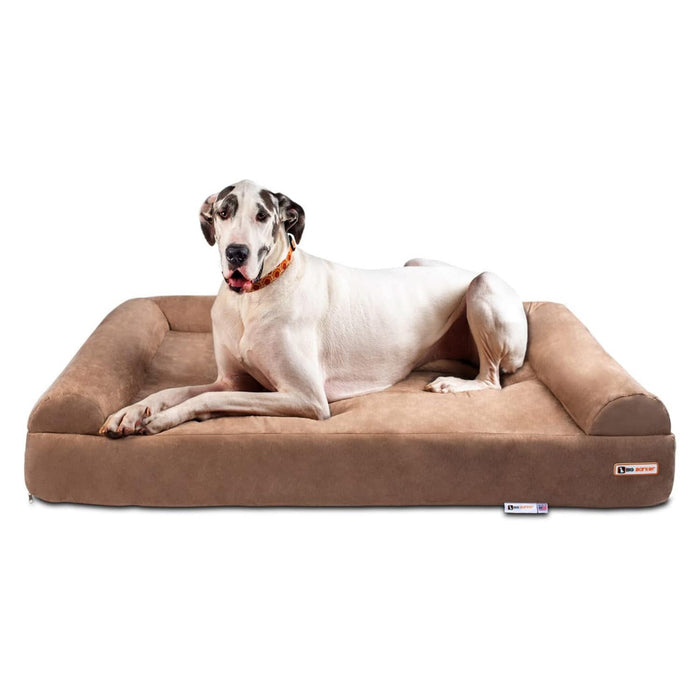 Big Barker 7" Thick Orthopedic Sofa Dog Bed for Large & Giant Breed Dogs – Vet Recommended, Joint Support, Durable Foam - Jeffers - Dog Supplies > Dog Beds