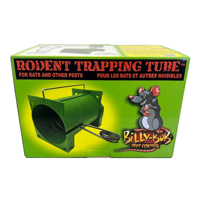 Billy-Bob Single Rodent Trapping Tube with Metal Spring Trap - B2F6 - Green - 1 - 1