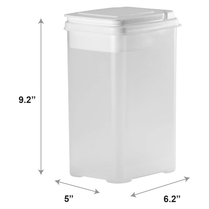 Bites & Bones Treat Canister, 3.25 qt - BU2K - White Lid / Clear Base - 3.25 qt - 1 - 3