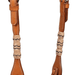 Buffalo Leather Braided Rawhide One Ear Headstall, Full - BUFVM - Light Oil - 2