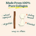 BullySafe Chews - Pure Collagen Chews Dog Chews – Long Lasting, Single Ingredient, Joint Support - WO2AL - 6"L - 5 pk - 3