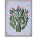 Cactus with Flowers Plank Wall Hanging - JTIA9C - Multi - 1