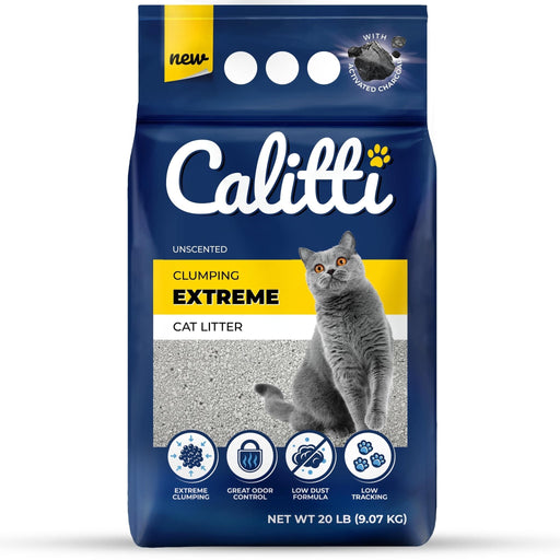 Calitti Extreme Clumping Cat Litter, 20 lbs - SD216 - 20 lbs - Unscented - 1