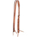 Cashel Antiqued Leaf Tooled Split Ear Headstall - QL1N6 - Brown - 1