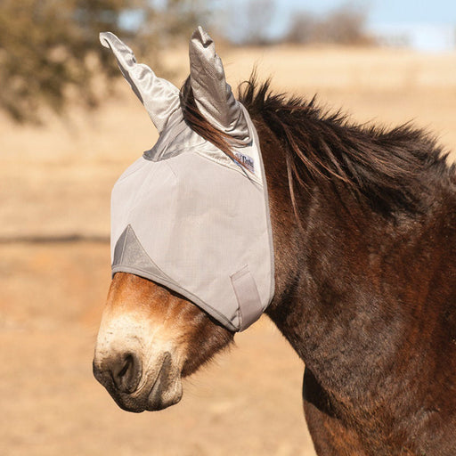 Cashel Crusader Fly Mask for Mules & Donkeys with Ears, UV Protection & Soft Mesh Comfort - QL1DL - XXSmall (27") - 2
