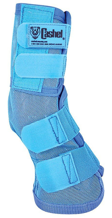 Cashel Crusader Horse Fly Boots Contoured Fit Leg Guards, Set of 2 - QLDP - Wounded Warrior Blue - Cob/Arabian - 2 Pack - 5