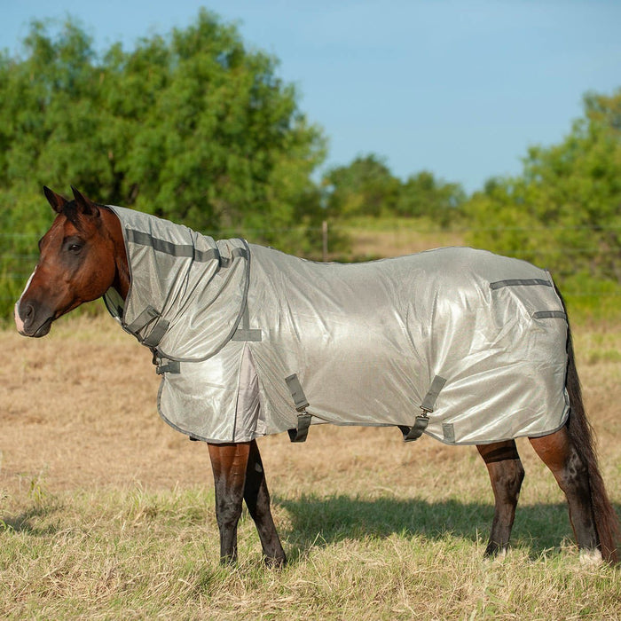 Cashel Economy Horse Fly Sheet with Neck Guard - QL1J5 - 74 - 76 in - Grey - 1