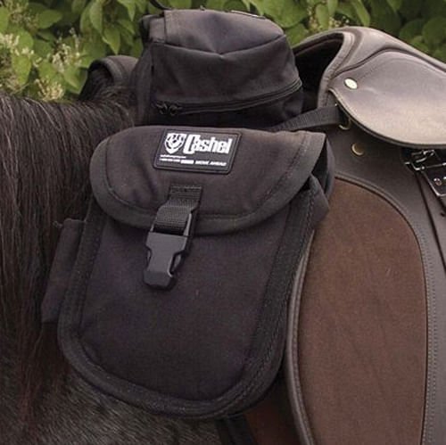Cashel English Front Horse Saddle Bags - QL3K - Black - 1