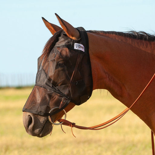 Cashel Quiet Ride Fly Mask with Long Nose - QL1JU - Black - Yearling - 1