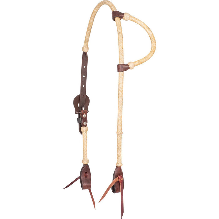 Cashel Rawhide Braided Leather Slip Ear Headstall - QL1NA - Brown - 1