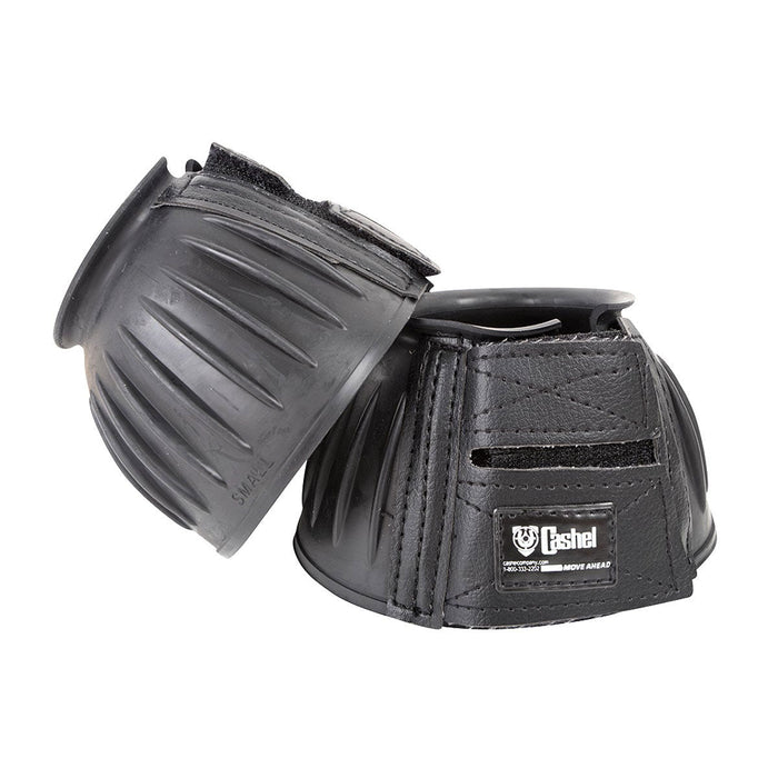 Cashel Rubber Bell Boots for Horses, Pair - QL1KK - Small - Black - 1